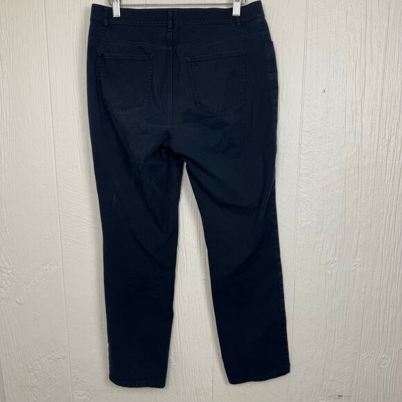 Lafayette 148 New York  Women's Blue Pants Size 8 Cotton Blend Casual Career - Picture 5 of 8